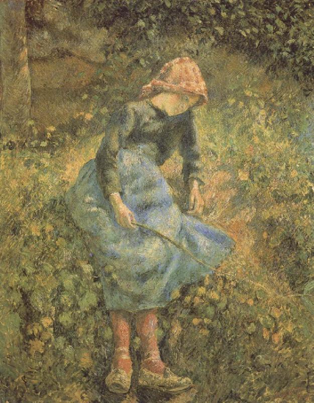 Camille Pissarro The Shepherdess oil painting image